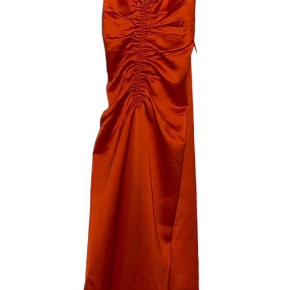 Jason Wu Dresses | Nwt Jason Wu Satin Red Orange … - image 2